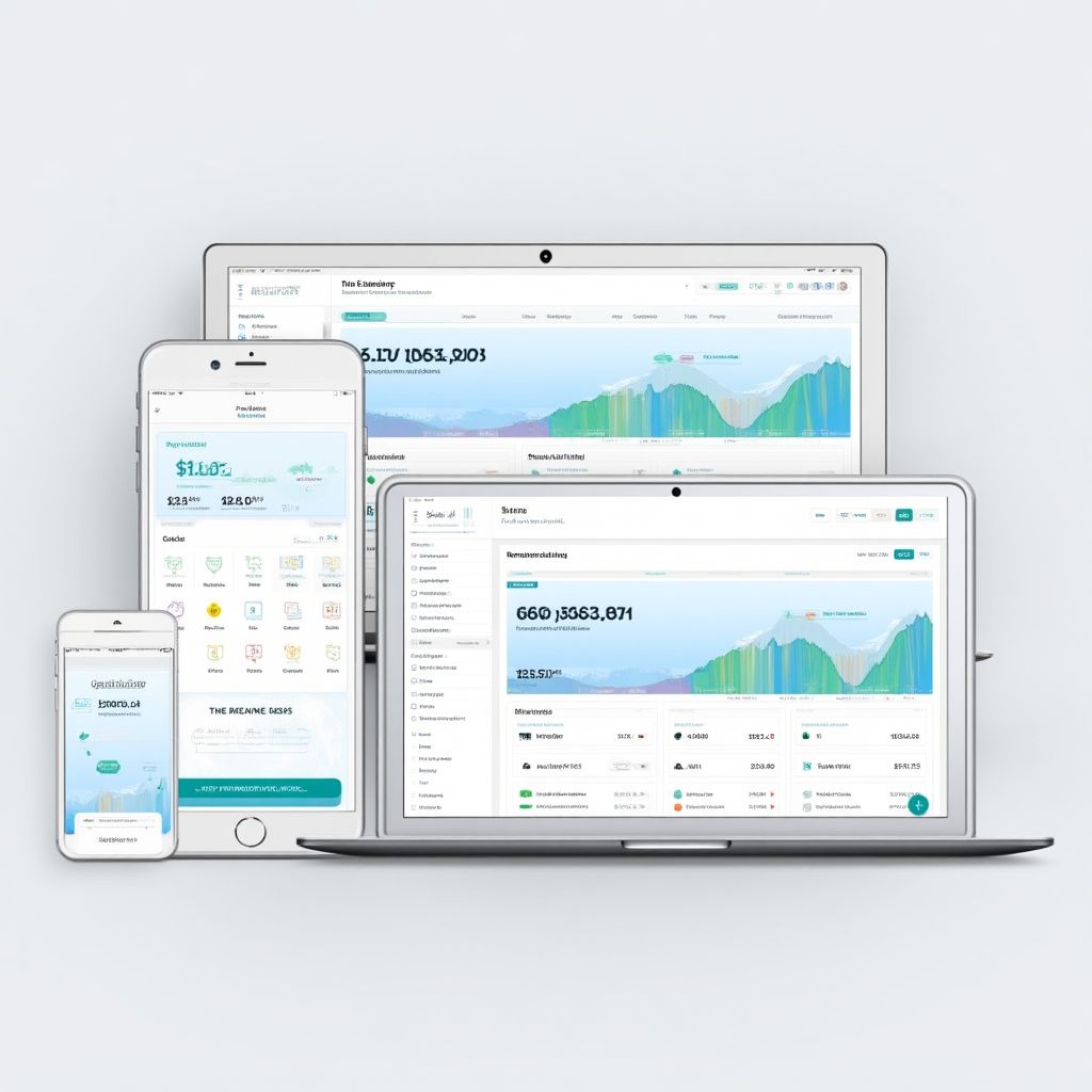 App de FinanzApp en dispositivos